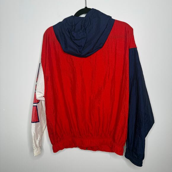 Vintage Next Exit Mens'Womens Red White and Blue Wind Breaker Size Large - Picture 2 of 5